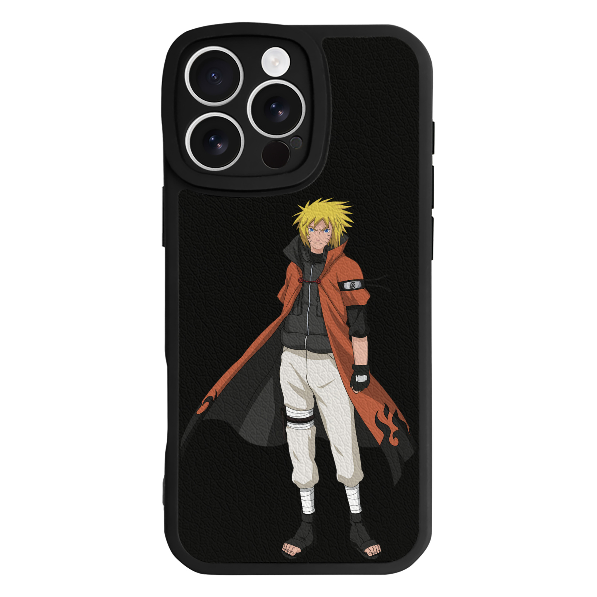 （画像用） NARUTO -ナルト- うずまき ナルト Uzumaki Naruto 【iPhone 16シリーズ対応】シリコンスマホケース（レザー調） 材質：シリコン